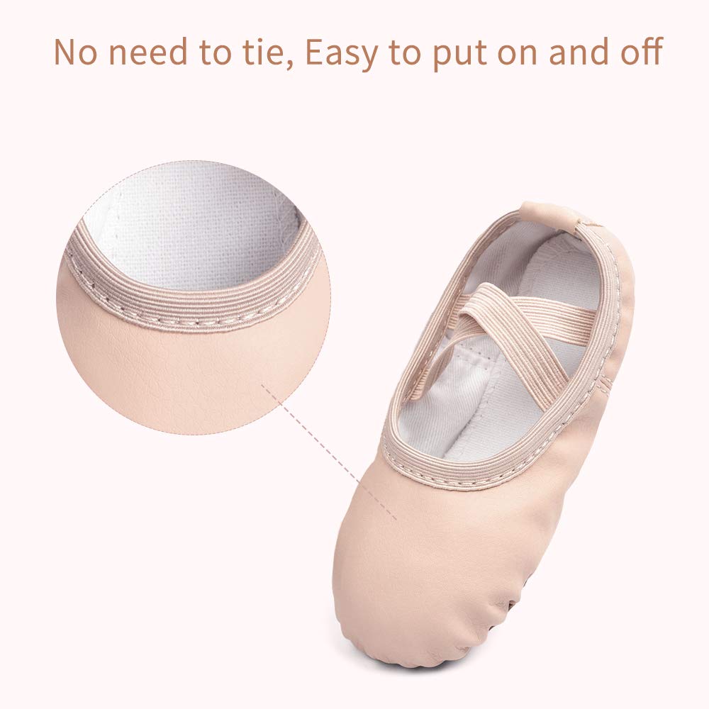 Required Girls Ballet Shoes in Ballet Pink- Add size on Amazon
