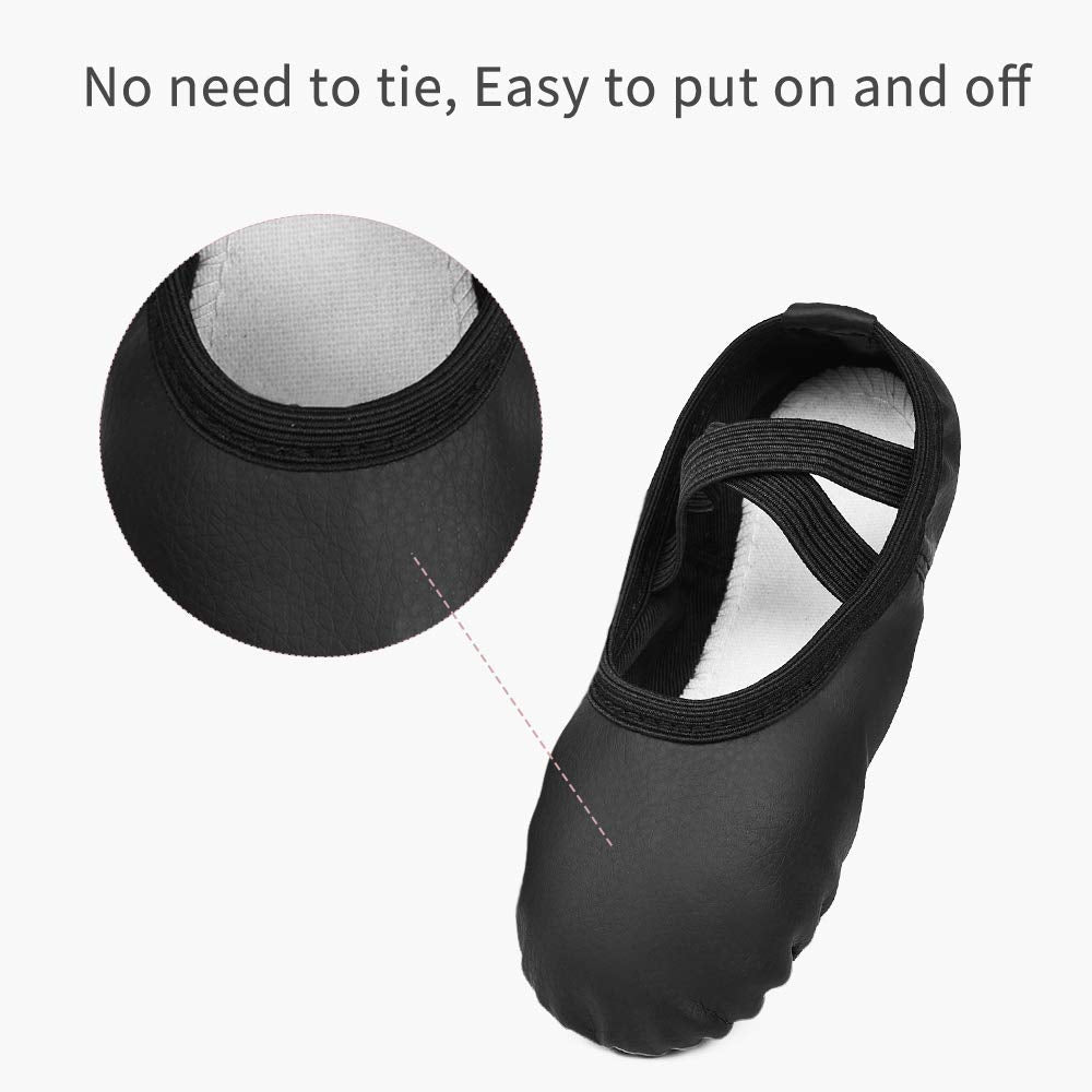Required Boys Ballet Shoes in Black- Add size on Amazon