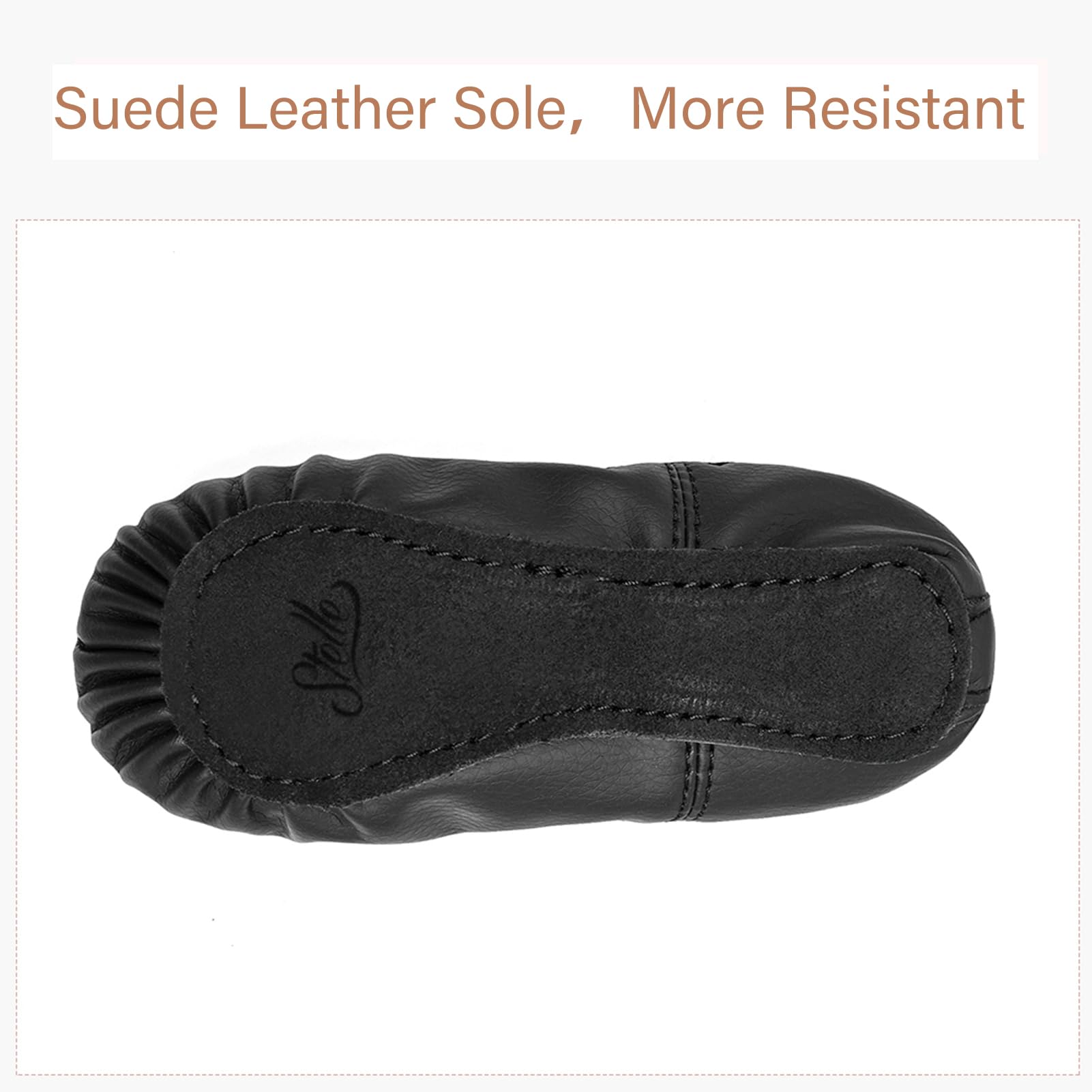 Required Boys Ballet Shoes in Black- Add size on Amazon