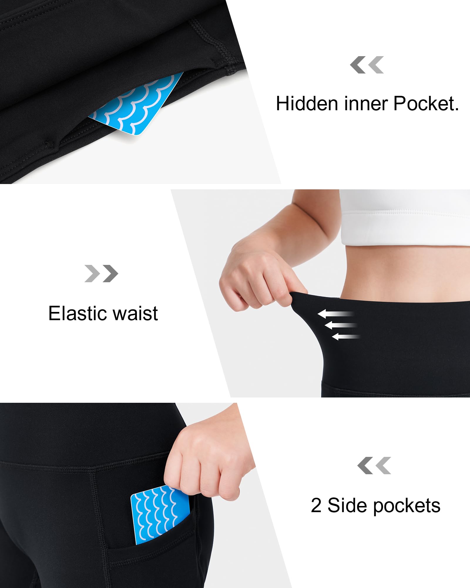 Suggested 8" Black Bike Shorts Youth Sizes