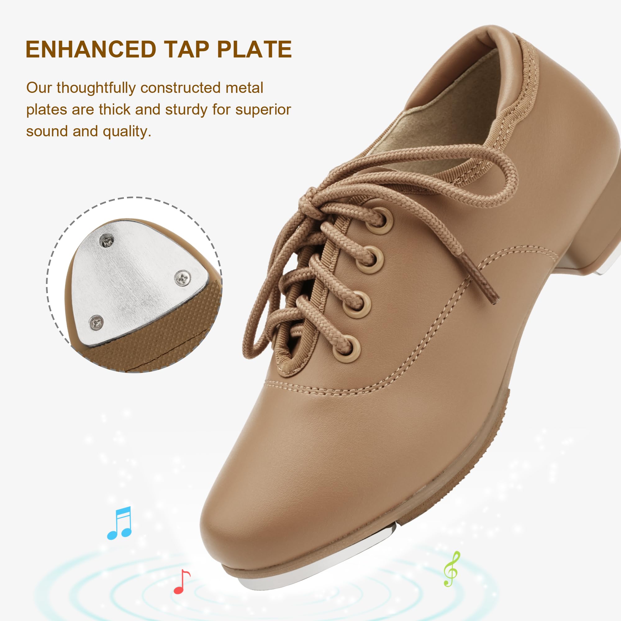 Required Tan Tap Shoe, Bigger Kid Sizes- Add size on Amazon