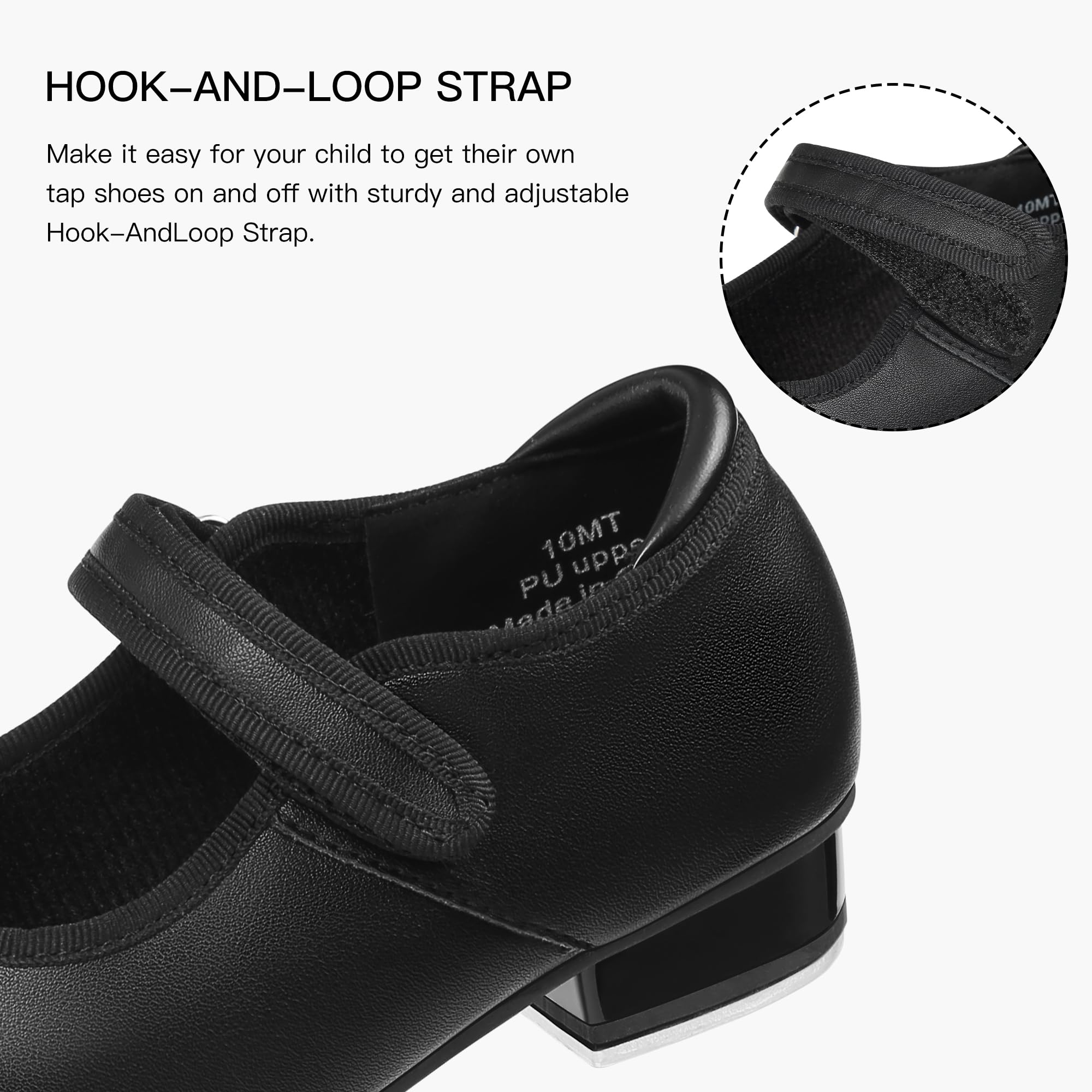 Required Boys Tap Shoes in Black- Add size on Amazon